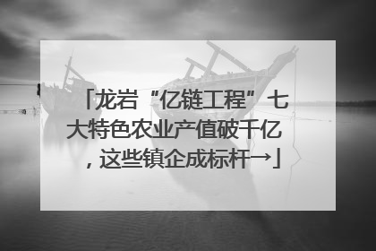 龙岩“亿链工程”七大特色农业产值破千亿，这些镇企成标杆→