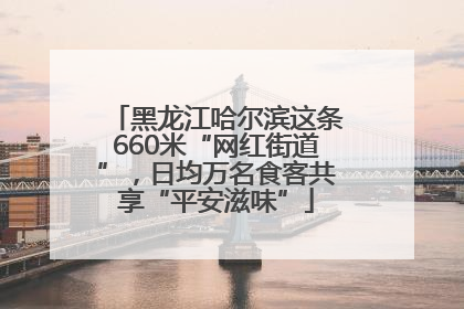 黑龙江哈尔滨这条660米“网红街道”，日均万名食客共享“平安滋味”
