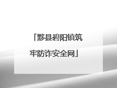 黟县碧阳镇筑牢防诈安全网