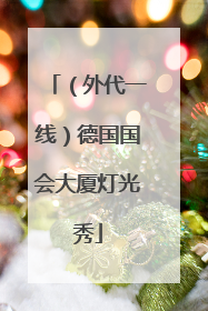 （外代一线）德国国会大厦灯光秀
