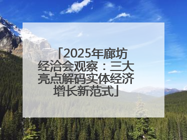 2025年廊坊经洽会观察：三大亮点解码实体经济增长新范式