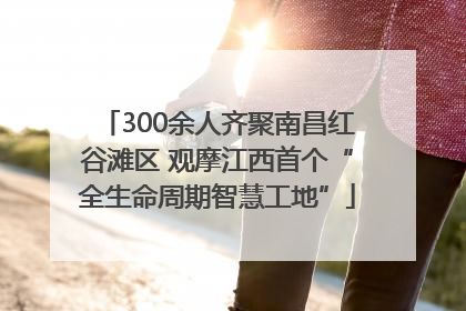 300余人齐聚南昌红谷滩区 观摩江西首个“全生命周期智慧工地”